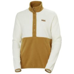 Bluza damska Helly Hansen Daybreaker Snap. Brązowe bluzy damskie Helly Hansen, bez wzorów, z polaru, bez kaptura. W wyprzedaży za 264.20 zł.