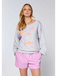 Chiemsee Bluza w kolorze szarym rozmiar: XL. Szare bluzy damskie Chiemsee, xl, bez wzorów, z bawełny, bez kaptura. Za 122.45 zł.