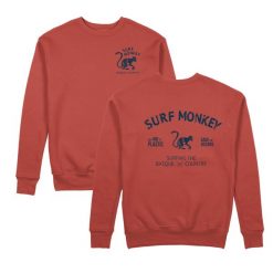 Bluza Save the Ocean – okrągły dekolt / dla dorosłych (papryka). Czerwone bluzy damskie SURF MONKEY, l, bez wzorów, z bawełny, bez kaptura. Za 309.95 zł.