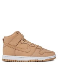 Nike Sneakersy Dunk High Prm Mf DX2044 Beżowy. Brązowe obuwie sportowe damskie Nike, ze skóry, bez zapięcia. Za 457.07 zł.
