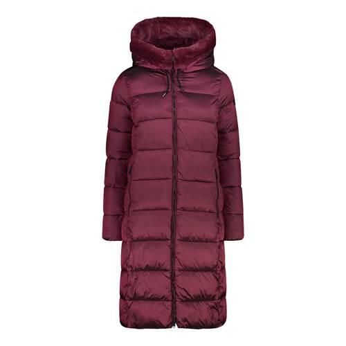 Kurtka uniwersalna damska CMP 32K3068FC913. Czerwone kurtki damskie CMP, na zimę, s, bez wzorów, z materiału, z kapturem. Za 399.99 zł.