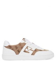 Guess Sneakersy FLTNC2 ELE12 Biały. Białe obuwie sportowe damskie Guess, ze skóry, bez zapięcia. Za 379.99 zł.