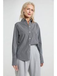 Josephine & Co Bluzka "Annemijn" w kolorze czarno-białym rozmiar: 36. Białe bluzki damskie Josephine & Co, bez wzorów, z bawełny, bez kołnierzyka, bez ramiączek. Za 152.98 zł.