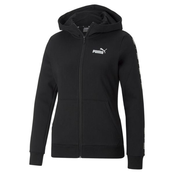 Bluza dresowa damska Puma POWER TAPE. Czarne bluzy damskie Puma, m, bez wzorów, z dresówki, z kapturem. Za 222.00 zł.