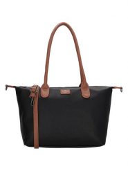 Charm Torebka w kolorze czarno-karmelowym - 42 x 25 x 15 cm rozmiar: onesize. Czarne torby na laptopa Charm, bez wzorów, z materiału. Za 117.99 zł.