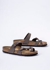 Japonki damskie Birkenstock Mayari BFBC (71063). Brązowe klapki damskie Birkenstock, bez wzorów, bez obcasa, bez zapięcia. Za 399.99 zł.