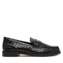 Półbuty Clarks. Czarne półbuty damskie Clarks, bez wzorów, bez obcasa, na płaskiej podeszwie, bez zapięcia. Za 519.99 zł.