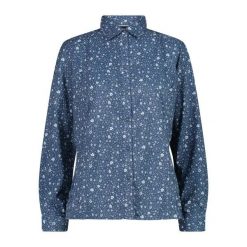 Damska koszula z długim rękawem z guzikami CMP. Czarne koszule damskie CMP, xl, bez wzorów, klasyczne, bez kołnierzyka, bez ramiączek. Za 253.00 zł.