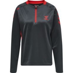 Bluza do piłki ręcznej damska 1/2 zip Hummel hml action. Brązowe bluzy damskie Hummel, na jesień, m, bez wzorów, bez kaptura. Za 175.50 zł.