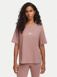 Reebok T-Shirt Gisela RK25709CCW Brązowy Regular Fit. Brązowe t-shirty damskie Reebok, xs, bez wzorów, z bawełny, bez kołnierzyka. Za 79.99 zł.