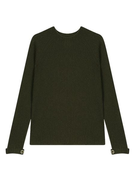 AUTHENTIC CASHMERE Kaszmirowy sweter "Assia" w kolorze ciemnozielonym rozmiar: M. Zielone swetry klasyczne damskie AUTHENTIC CASHMERE, m, z kaszmiru, bez kołnierzyka. Za 369.99 zł.