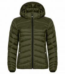 Clique Kurtka Idaho Women lekka ciepła z recyklingowanego poliamidu – Fog Green. Zielone kurtki damskie CLIQUE, m, bez wzorów, z poliamidu, bez kaptura. Za 313.61 zł.