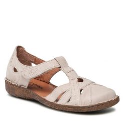 Sandały Josef Seibel. Brązowe sandały damskie Josef Seibel, bez wzorów, bez obcasa, na płaskiej podeszwie, bez zapięcia. Za 334.99 zł.