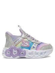 Skechers Sneakersy Infinite Heart Lights-Eternal Shimmer 303755N/SMLT Srebrny. Szare buty sportowe dziewczęce Skechers, bez wzorów, z materiału, bez zapięcia. Za 169.99 zł.