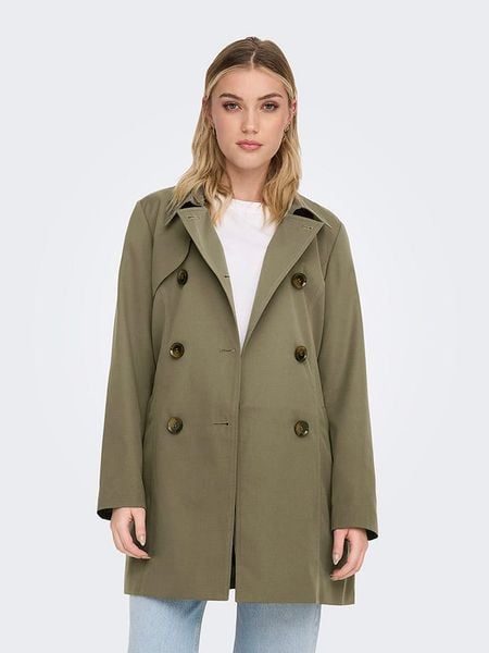 ONLY Trencz w kolorze khaki rozmiar: XL. Brązowe płaszcze damskie Only, xl, bez wzorów, z tkaniny, bez kaptura. Za 162.49 zł.
