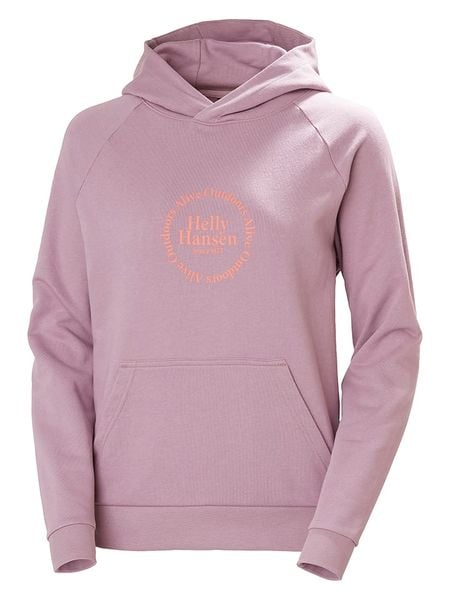 Helly Hansen Bluza "Core Graphic" w kolorze fioletowym rozmiar: M. Różowe bluzy damskie Helly Hansen, m, bez wzorów, z kapturem. Za 150.72 zł.