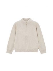 Mayoral Kardigan 3382 Beżowy Regular Fit. Brązowe swetry chłopięce Mayoral, z bawełny, bez kołnierzyka. Za 109.99 zł.