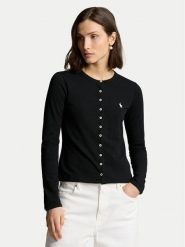 Polo Ralph Lauren Kardigan 211941175002 Czarny Slim Fit. Czarne kardigany damskie Polo Ralph Lauren, xs, bez wzorów, z bawełny. Za 389.99 zł.