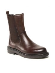 Lasocki Sztyblety WI16-12744-02 Brązowy. Brązowe botki damskie Lasocki, ze skóry, bez obcasa, na płaskiej podeszwie, bez zapięcia. Za 249.99 zł.