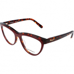Oprawki "SF2750" w kolorze brązowo-czerwonym. Brązowe okulary przeciwsłoneczne damskie Carrera, Ferragamo. W wyprzedaży za 249.95 zł.