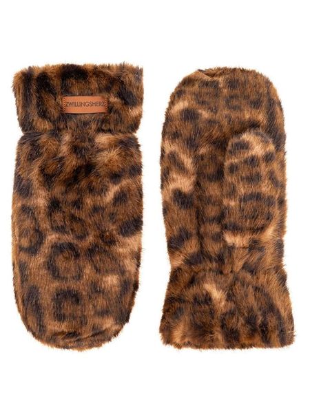 Zwillingsherz Rękawiczki "Fury Leo" w kolorze jasnobrązowym rozmiar: onesize. Brązowe rękawiczki damskie Zwillingsherz, bez wzorów, z polaru. Za 95.92 zł.