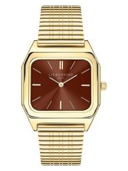 Liebeskind Zegarek kwarcowy w kolorze złoto-brązowym rozmiar: onesize. Brązowe, analogowe zegarki damskie Liebeskind, ze stali. Za 426.40 zł.