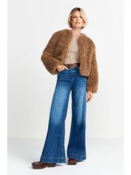 Rich&Royal Kurtka pluszowa w kolorze karmelowym rozmiar: L. Brązowe kurtki damskie Rich&Royal, l, bez wzorów, bez kaptura. Za 271.03 zł.