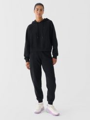 4F Spodnie dresowe oversize damskie 4F x Anna Lewandowska - czarne XS. Czarne spodnie dresowe damskie 4F, s, bez wzorów, z bawełny. Za 119.99 zł.