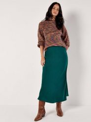 Apricot Sweter w kolorze zielono-niebiesko-pomarańczowym rozmiar: XL. Pomarańczowe swetry klasyczne damskie Apricot, xl, z wełny, bez kołnierzyka. Za 65.38 zł.