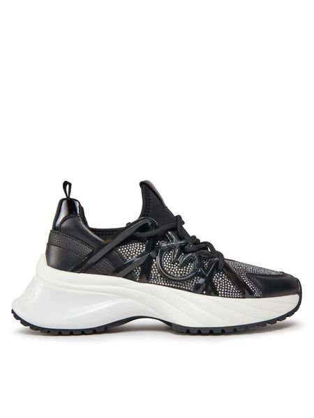 Pinko Sneakersy Ariel 01 SS0023 T014 Czarny. Czarne obuwie sportowe damskie Pinko, z materiału, bez zapięcia. Za 849.99 zł.