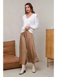 Soft Cashmere Sweter w kolorze kremowym rozmiar: 34/36. Brązowe swetry klasyczne damskie Soft Cashmere, z kaszmiru, bez kołnierzyka. Za 126.99 zł.