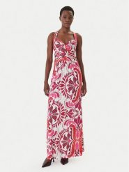 Morgan Sukienka letnia 261-RANNA Różowy Regular Fit. Czerwone sukienki damskie Morgan, bez wzorów, z syntetyku, bez ramiączek. Za 369.99 zł.