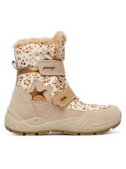 Primigi Śniegowce GORE-TEX 2379155 D Beżowy. Brązowe kozaki dziewczęce Primigi, bez wzorów, z gore-texu, bez obcasa, bez zapięcia. Za 439.99 zł.