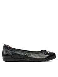 Caprice Baleriny 9-22154-42 Czarny. Czarne balerinki damskie Caprice, bez wzorów, ze skóry. Za 189.99 zł.