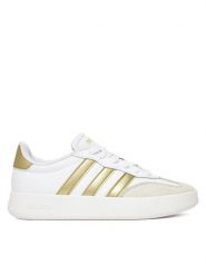 Adidas Sneakersy Barreda JR1191 Biały. Białe obuwie sportowe damskie Adidas, ze skóry, bez zapięcia. Za 279.99 zł.
