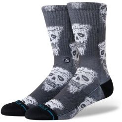 Skarpety Stance Pizza Face czarne. Czarne skarpetki damskie Stance, bez wzorów. Za 114.17 zł.