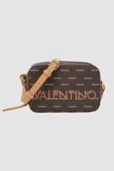 VALENTINO Mała brązowa torebka Liuto Camera Bag. Brązowe torebki klasyczne damskie Valentino by Mario Valentino, duże, bez dodatków. W wyprzedaży za 445.99 zł.