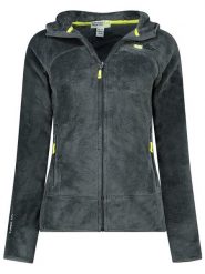 Canadian Peak Kurtka polarowa "Upaloodeak" w kolorze antracytowym rozmiar: L. Czarne kurtki damskie Canadian Peak, l, bez wzorów, z materiału, bez kaptura. Za 127.05 zł.