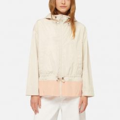 Kurtka GEOX W BULMYA PARKA Beżowy. Brązowe parki damskie Geox, z tkaniny, bez kaptura. Za 530.99 zł.