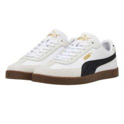 Zamszowe Buty Sportowe Damskie Club II Era. Białe obuwie trekkingowe damskie Puma, z gumy, bez zapięcia. Za 379.99 zł.
