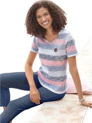 WITT WEIDEN Koszulka ze wzorem rozmiar: 46. Koszulki damskie WITT WEIDEN, bez wzorów, bez kołnierzyka, bez ramiączek. Za 34.99 zł.