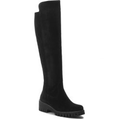 Muszkieterki TAMARIS - 1-25613-21 Black 001. Czarne kozaki damskie Tamaris, z materiału. W wyprzedaży za 289.00 zł.