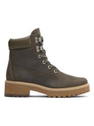 Timberland Skórzane botki "Carnaby Cool" w kolorze khaki rozmiar: 39,5. Brązowe botki damskie Timberland, bez obcasa, bez zapięcia. Za 439.24 zł.