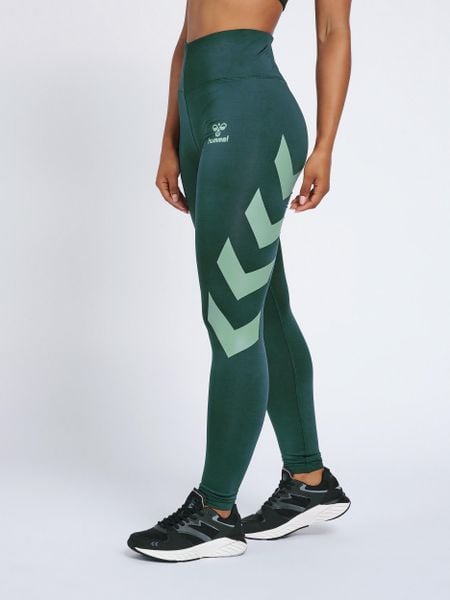 Legginsy damskie Hummel Paris. Zielone legginsy damskie Hummel, xs, bez wzorów, z elastanu. Za 170.00 zł.