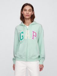 GAP Bluza w kolorze zielonym rozmiar: XL. Zielone bluzy damskie GAP, xl, bez wzorów, bez kaptura. Za 122.96 zł.
