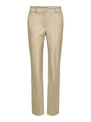 SELECTED FEMME Spodnie chino "Eliana" w kolorze beżowym rozmiar: 34/L32. Brązowe spodnie materiałowe damskie Selected Femme, bez wzorów, z wiskozy. Za 114.17 zł.
