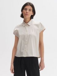 OPUS Koszula w kolorze kremowym rozmiar: 44. Brązowe koszule damskie Opus, bez wzorów, bez kołnierzyka, bez ramiączek. Za 121.99 zł.