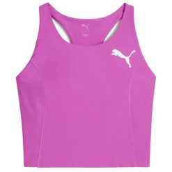 Puma W Raceday Ultraform Crop Bielizna Biustonosz Damskie. Czerwona biustonosze sportowe damskie Puma, bez wzorów. W wyprzedaży za 232.10 zł.