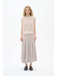 InWear Spódnica w kolorze beżowo-antracytowo-czerwonym rozmiar: 40. Brązowe spódnice damskie InWear, bez wzorów, maxi. Za 157.73 zł.