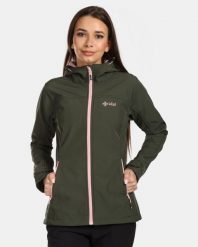Damska kurtka softshell Kilpi RAVIA-W. Zielone kurtki sportowe damskie Kilpi, na jesień, bez wzorów, z materiału, bez kaptura. Za 271.50 zł.